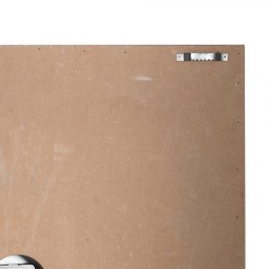 21647-b Large Wooden Grey Square Clock