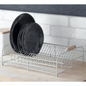 DRST01 a Vintage White Metal Dish Rack