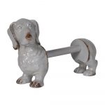 STN1183 Grey Brown Dog Kitchen Roll Holder